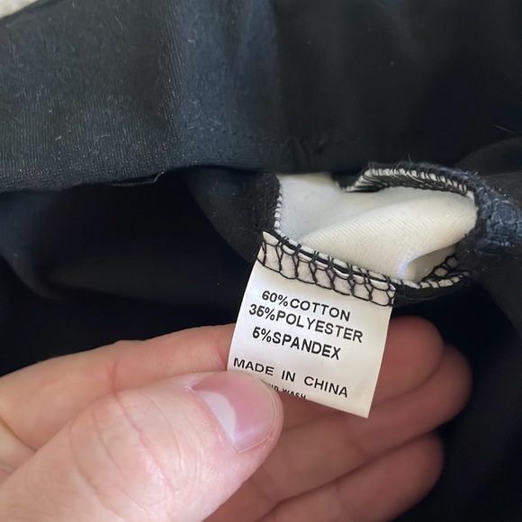 Anthro Black a pant with White stripe - Picture 4 of 8